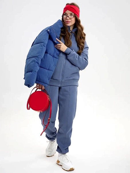 Спортивный костюм с начесом, синий