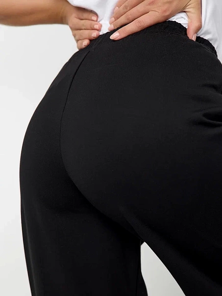 Брюки палаццо черные