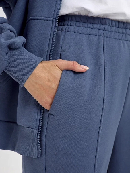 Спортивный костюм с начесом, синий