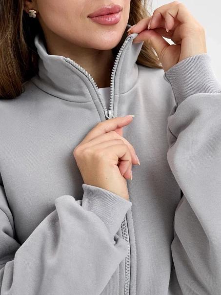 Спортивный костюм с начесом, серый