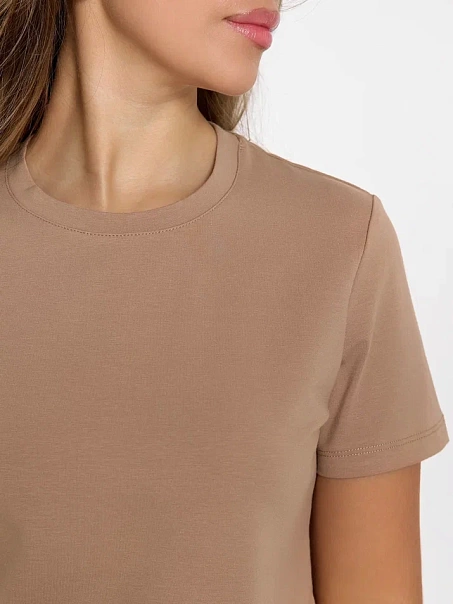 Футболка SLIM, кофейная