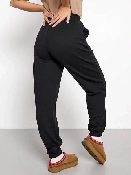 Спортивный костюм с начесом, черный