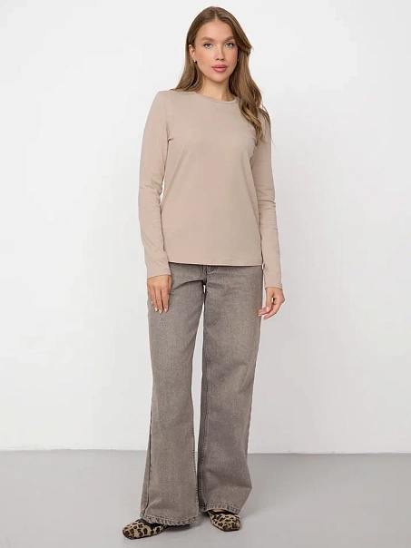 Лонгслив BASE, какао