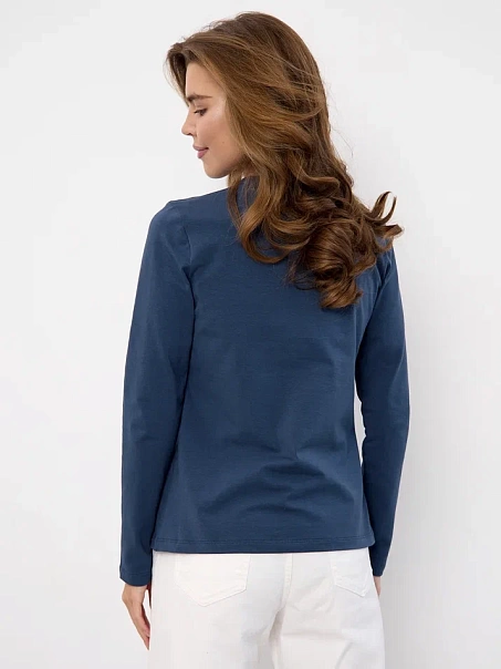 Лонгслив BASE, темно-синий