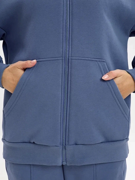 Спортивный костюм с начесом, синий