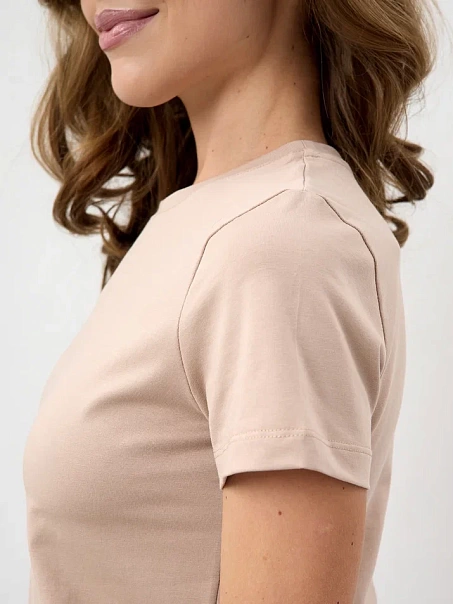 Футболка SLIM, бежевая