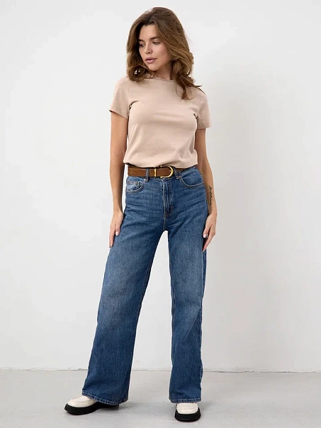 Футболка SLIM, бежевая