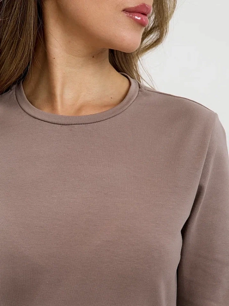 Лонгслив BASE, кофейный