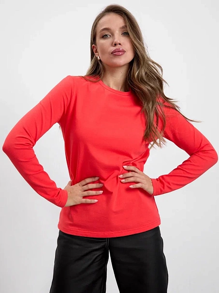 Лонгслив BASE, коралловый