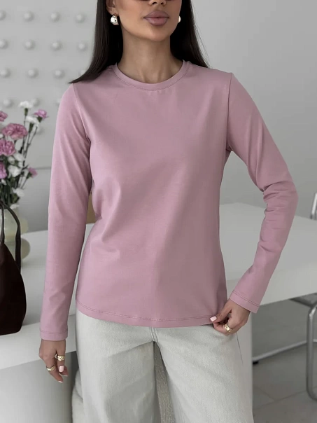 Лонгслив BASE, пудровый