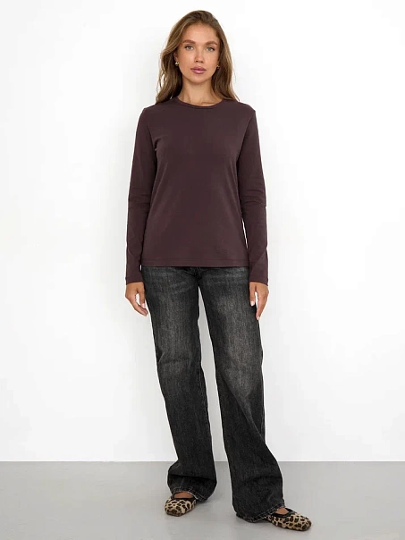 Лонгслив BASE, шоколадный