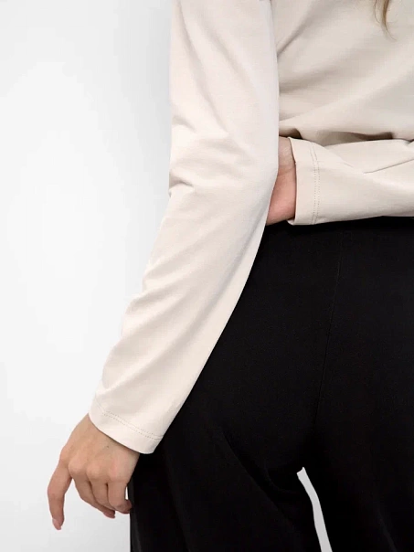 Лонгслив BASE, светло-бежевый