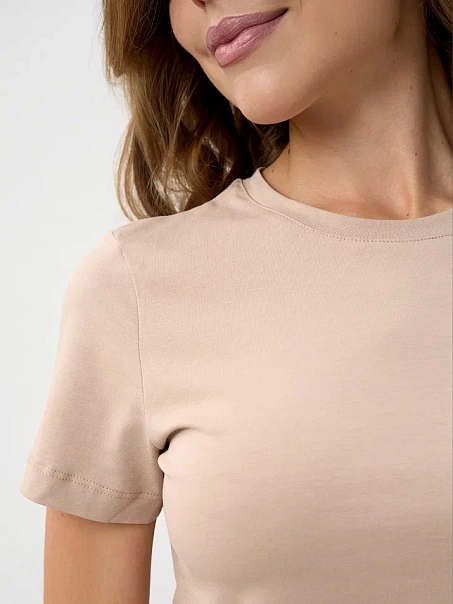 Футболка SLIM, бежевая