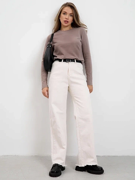 Лонгслив BASE, кофейный