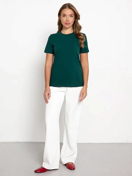 Футболка SLIM, темно-зеленая