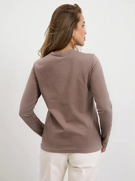 Лонгслив BASE, кофейный